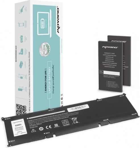 Batería Movano para Dell Alienware M15/M17 R3/R4, Precision 5550 y XPS 9500/9510 (69Wh, 6000mAh)