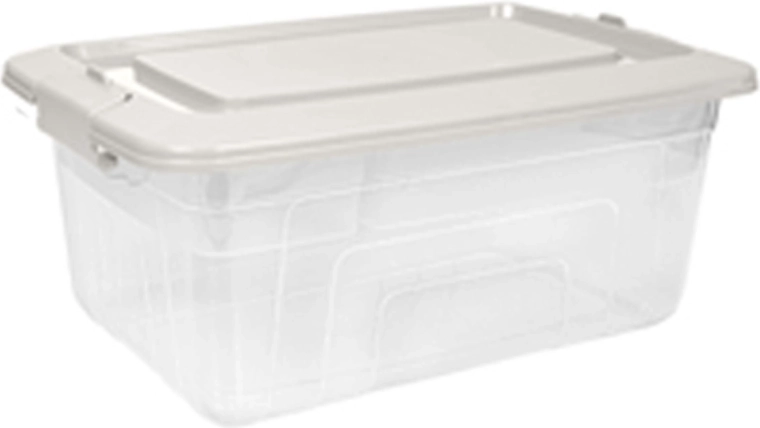 Caja de almacenamiento de plástico con tapa 5,75 l