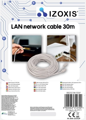 Longitud de 30 m para una instalación flexible
