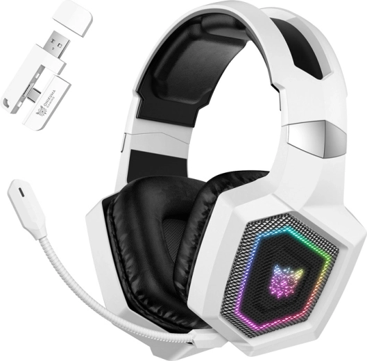 Auriculares gaming Onikuma GT806 blancos