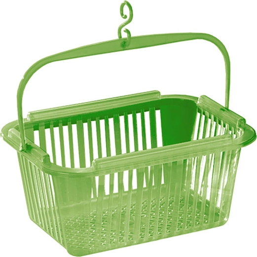 Cesto colgante para pinzas verde 25 × 19 × 12 cm BRILANZ