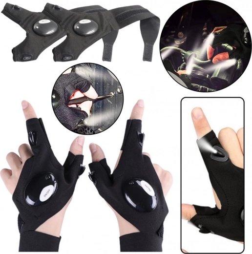 Linternas para los dedos – guantes multifunción con iluminación