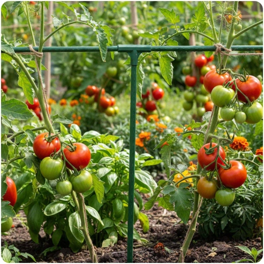Soporte firme para tomates y trepadoras