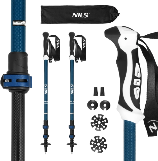 Bastones de trekking NILS TK8601 azules