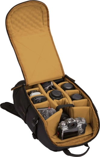 Interior acolchado personalizable para equipo fotográfico