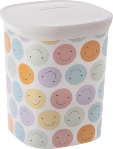 Caja de plástico con tapa UH Money smiley
