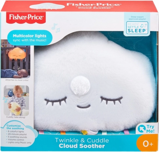 Nube de peluche para dormir en la cuna con luz y melodías
