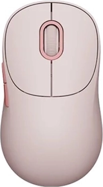 Ratón inalámbrico rosa con clic silencioso y conexión dual