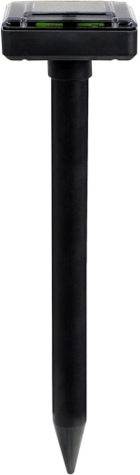 Repelente solar de topos y roedores con vibraciones, negro‑verde
