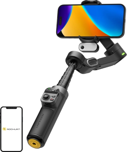 AOCHUAN Smart X3 estabilizador inteligente para móvil con sensor de IA (negro)