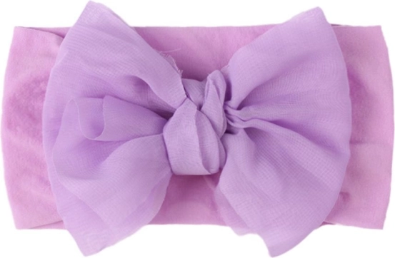 Diadema infantil con lazo – violeta, ancha