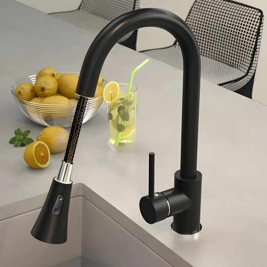 Elegante diseño negro mate