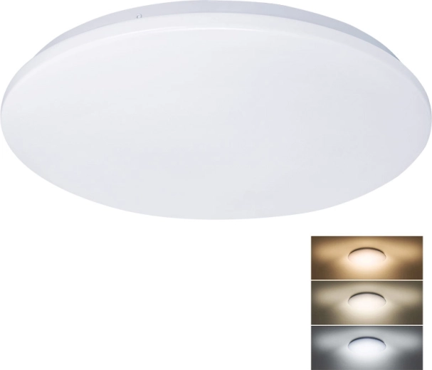 Solight Plain lámpara LED de techo 45 cm, 3CCT, 36 W
