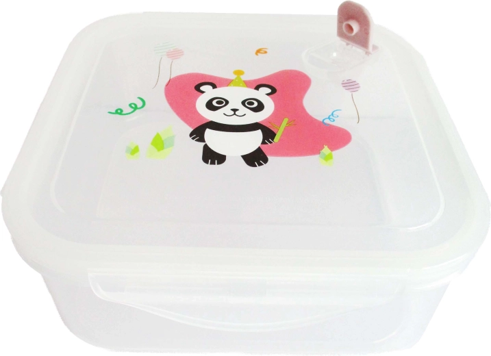 Recipiente de plástico para alimentos Panda 1,2 l