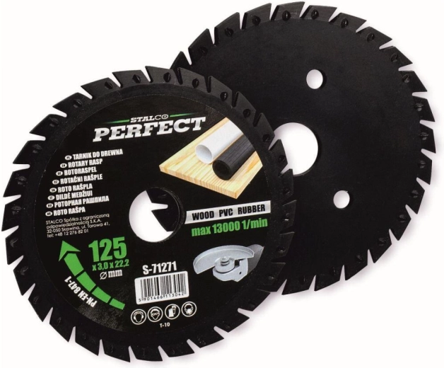 Disco rotativo 125 × 3,0 × 22,2 mm para amoladoras angulares STALCO