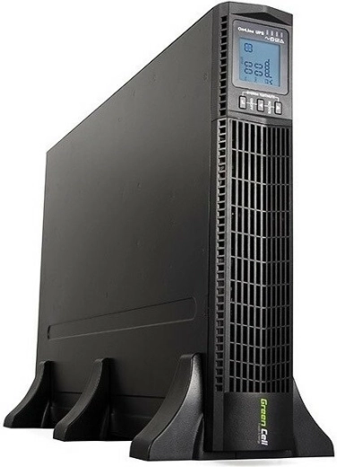 Fuente de alimentación de respaldo UPS GREEN CELL RTII 3000 VA con LCD (Online, rackmount)