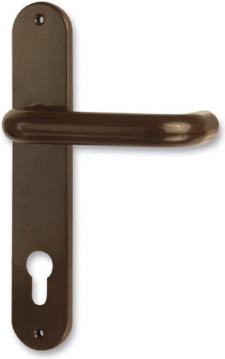 Manilla de puerta STANDARD marrón de plástico 72 mm
