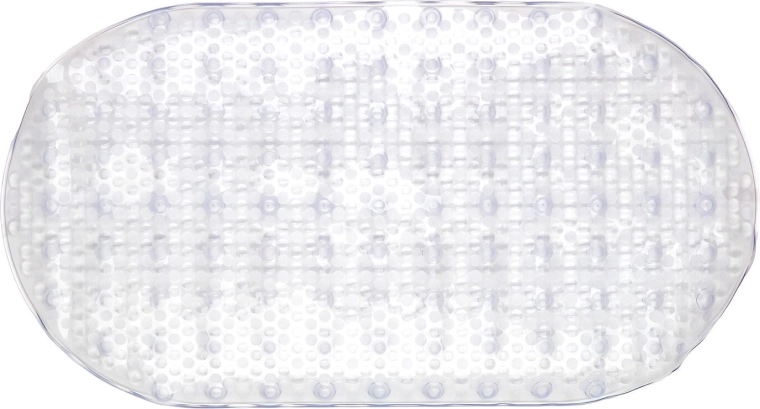 Alfombrilla antideslizante para bañera 66 × 36 cm transparente