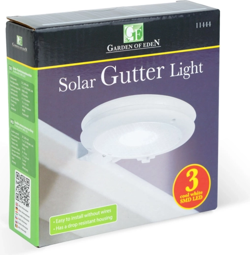 Luz compacta para montar en el canalón