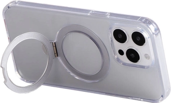 Funda magnética con soporte JOYROOM para iPhone 15 Pro, transparente