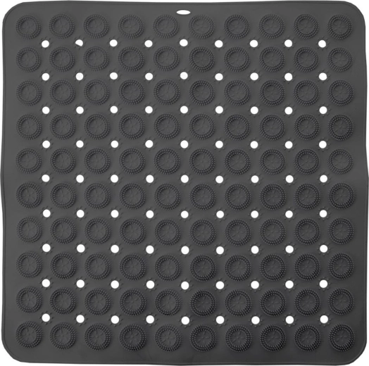 Alfombrilla antideslizante para ducha 54 × 54 cm, gris