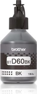 Tinta negra BROTHER BTD60BK 7500 páginas para DCP/MFC
