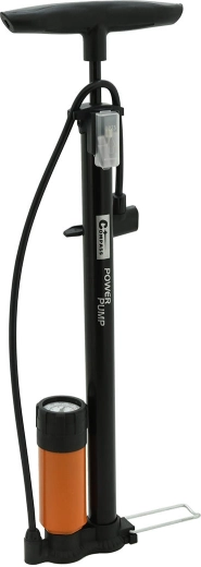 Bomba de aire manual POWER PUMP con manómetro 59 cm