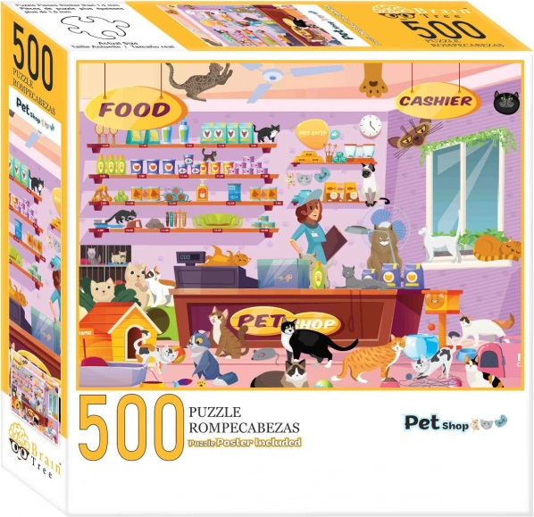 Puzle Tienda de mascotas 500 piezas
