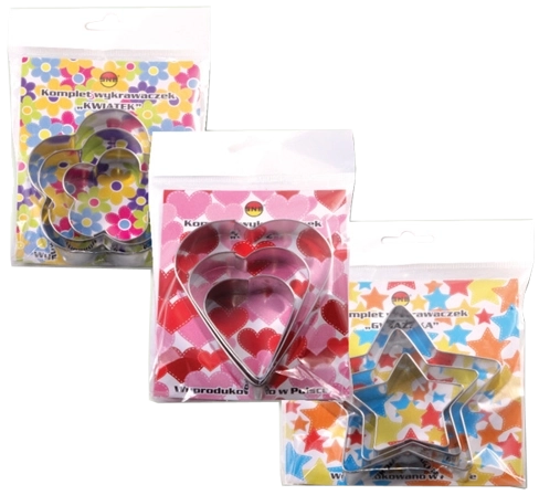 Juego de cortadores de galletas con motivos primaverales Mondex, acero