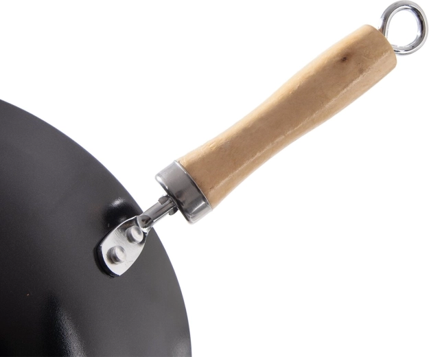 Mango de madera con orificio para colgar