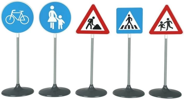Señales de tráfico grandes – set de 5 piezas