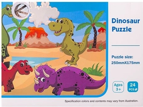 Puzle de dinosaurios para niños (24 piezas)