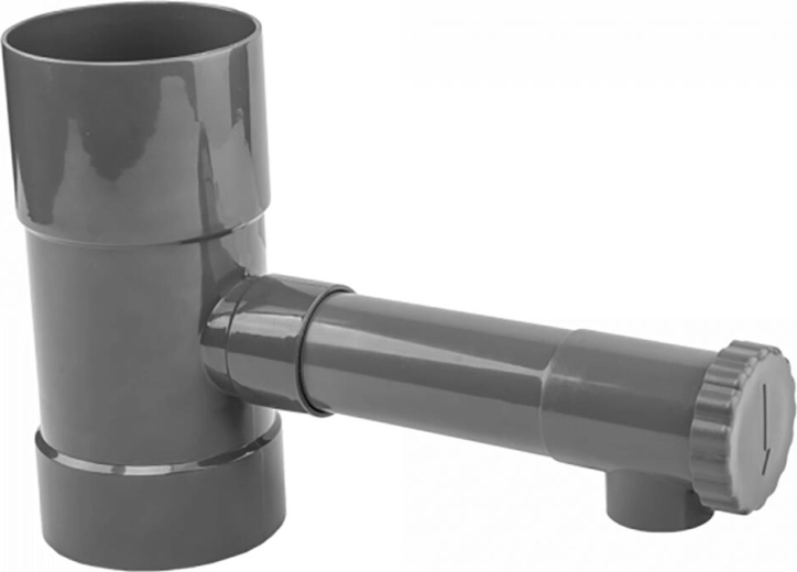 Colector de agua de lluvia con válvula reguladora 100 mm