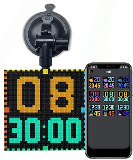 Montaje fácil con ventosa y alimentación USB 12 V