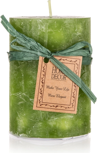 vela cilíndrica green 6,8 × 9,5 cm