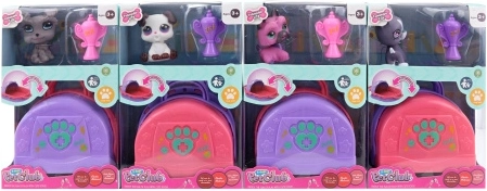 Set con animalito, maletín y copa