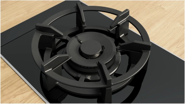 Quemador wok doble de 6 kW y seguro de apagado de llama