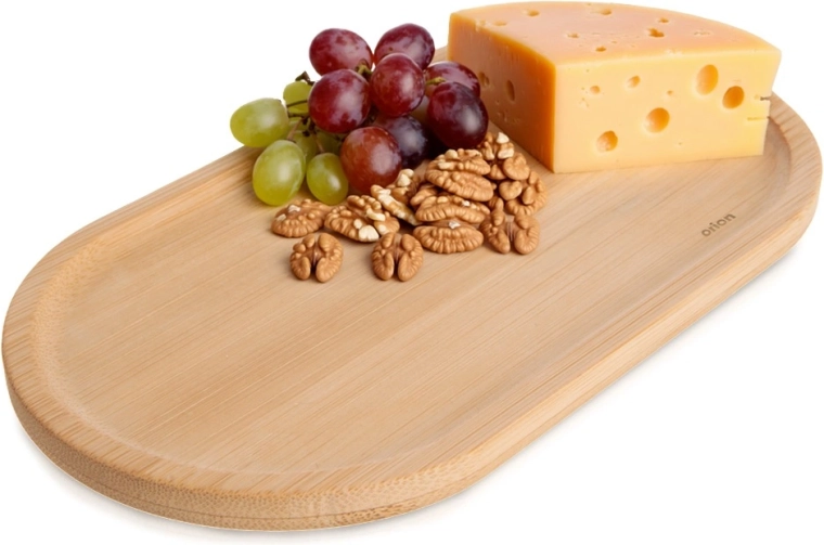Plato ovalado de bambú para servir 19 × 10,5 cm
