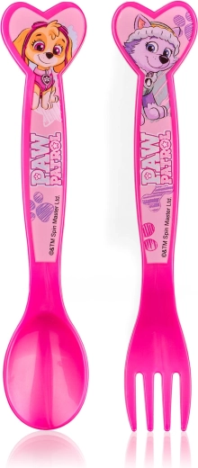 Cubiertos infantiles de plástico PATROLA GIRL – set de 2 piezas
