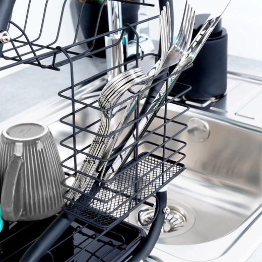 Prácticos soportes y cesto para cubiertos