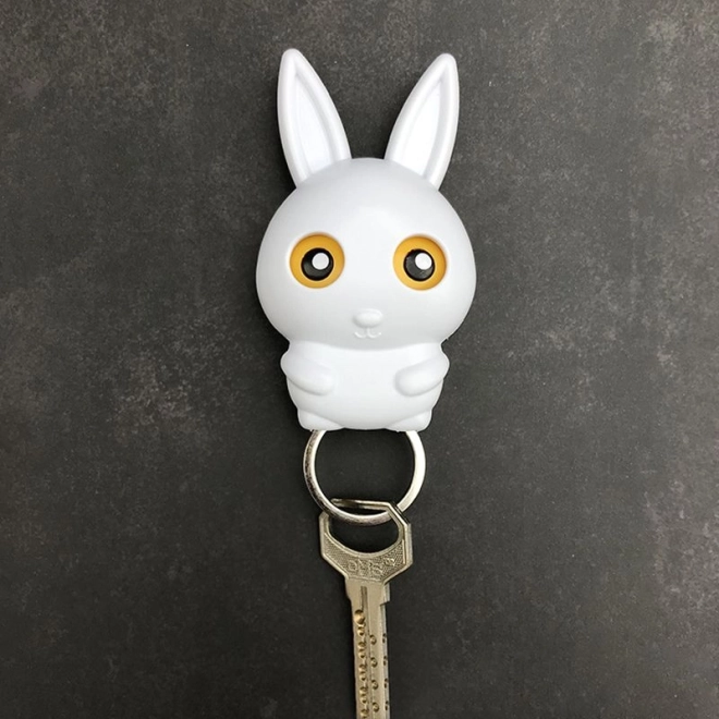 Colgador para llaves – conejo blanco