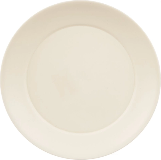 Plato llano de plástico Sandy 23,5 cm color crema