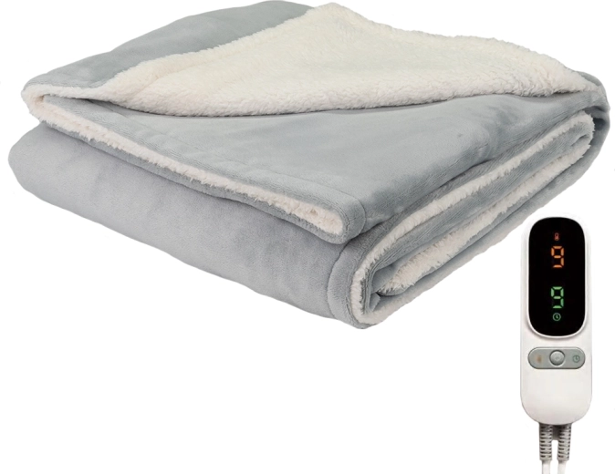 Manta eléctrica calefactable CozyHeat 160 W, gris
