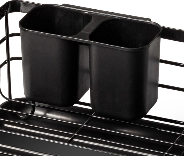 Cesto para cubiertos de dos compartimentos, por dentro o por fuera