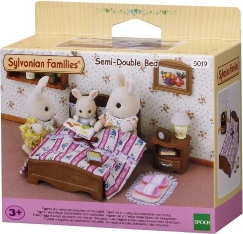 Cama doble con mesita de noche SYLVANIAN FAMILIES