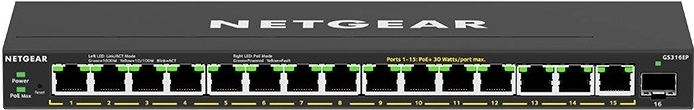 Switch PoE+ gigabit no gestionado NETGEAR de 16 puertos