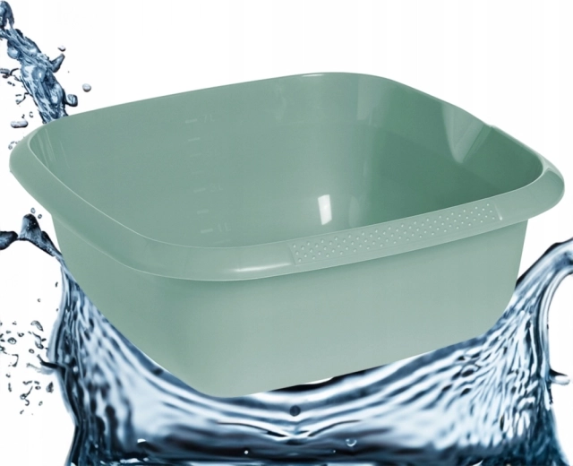 Cuenco cuadrado Nordic Green 34 × 34 cm, 8 l con pico vertedor