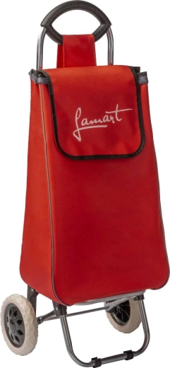 Bolsa de compras con ruedas Lamart Mana de 35 l, roja