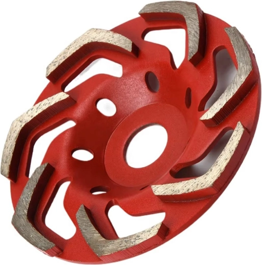 Disco de diamante tipo copa Renew Force Turbo Red de 125 mm