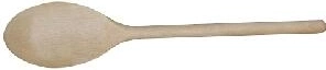 Cuchara de madera ovalada 25 cm